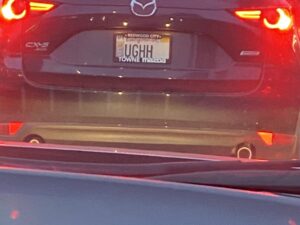 Vanity license plate