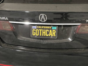 Vanity license plate