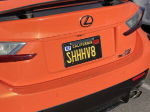 Vanity license plate