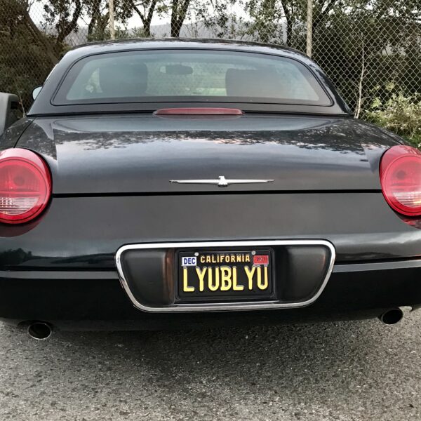 Vanity license plate