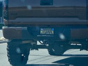 Vanity license plate