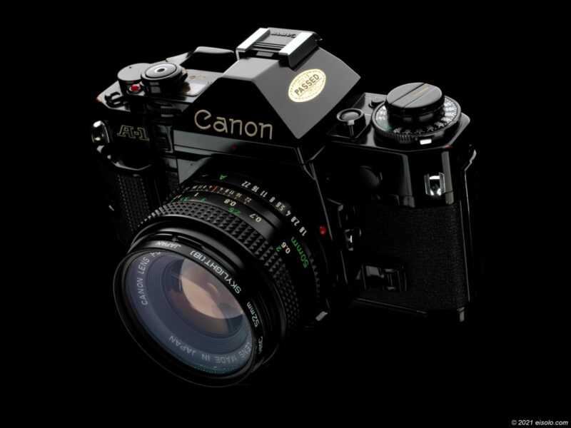 Canon A-1 front left
