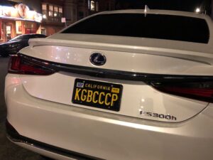Vanity license plate