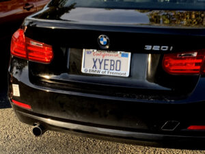 Vanity license plate