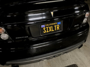 Vanity license plate
