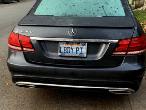 Vanity license plate
