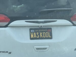 Vanity license plate