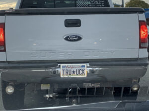 Vanity license plate