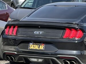 Vanity license plate