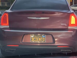 Vanity license plate