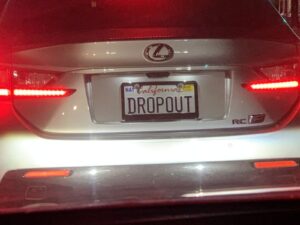 Vanity license plate