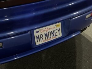 Vanity license plate