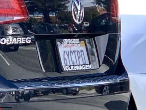 Vanity license plate