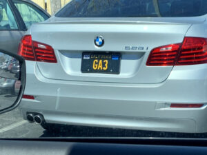 Vanity license plate